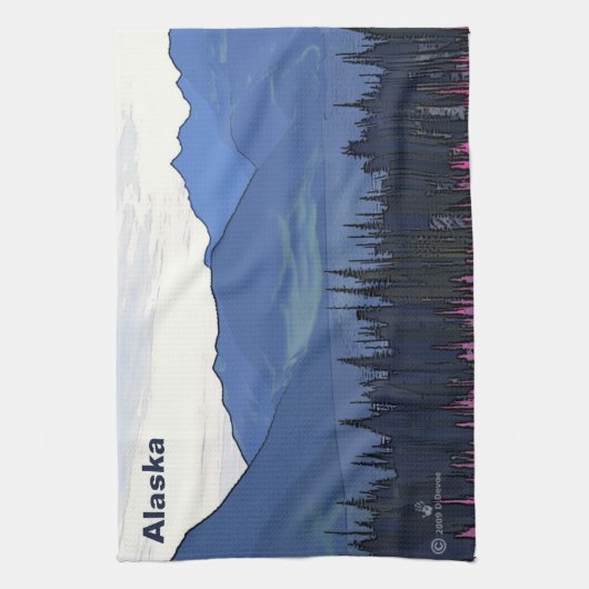 極北の夏 キッチンタオル (縦)