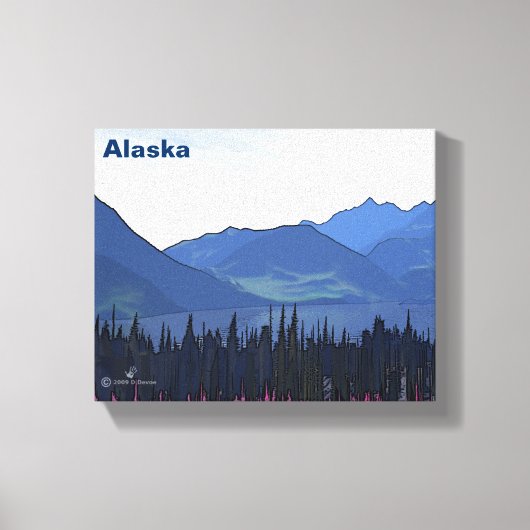 極北の夏 キャンバスプリント (正面)