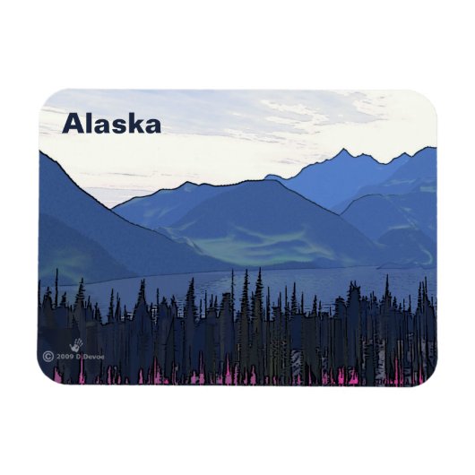 極北の夏 マグネット (横)