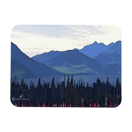 極北の夏 マグネット (横)