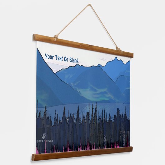 極北の夏 吊り下げ型タペストリー (傾斜あり)