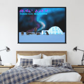 極北クリスマス キャンバスプリント (インサイチュ (寝室))