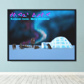 極北クリスマス キャンバスプリント (インサイチュ (ウッドフロア))