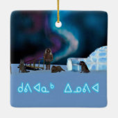 極北クリスマス セラミックオーナメント (裏面)