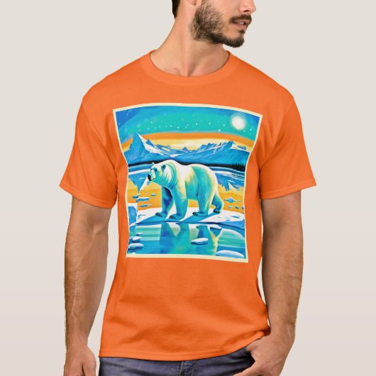 極地のマジェスティ: 北極の風景 Tシャツ (正面)
