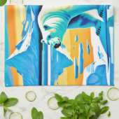 極地の威厳：北極地方 キッチンタオル (折り畳み)