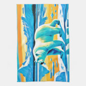 極地の威厳：北極地方 キッチンタオル (縦)