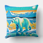 極地の威厳：北極地方 クッション (裏面)