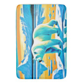 極地の威厳:北極地方 バスマット (正面縦)