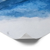 極地の山と木の風景 ポスター (角)