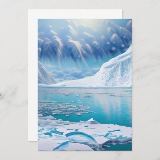 極地の風景 招待状 (正面/裏面)
