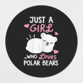 極地プランジ氷跳び極おもしろい熊ウィンタースイム ラベル (デザイン2)