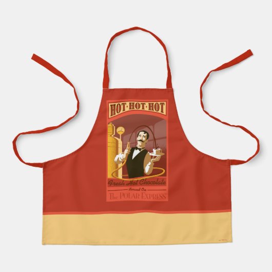 極地表現 |ホットチョコレートヴィンテージアート エプロン (正面)