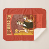 極地表現 |ホットチョコレートヴィンテージアート シェルパブランケット (正面(横))