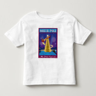 極地表現 North Pole Vintage Travel Art トドラーTシャツ