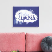 極地表現 | Polar Bearsレトロ図 キャンバスプリント (インサイチュ (リビング))