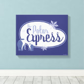 極地表現 | Polar Bearsレトロ図 キャンバスプリント (インサイチュ (ウッドフロア))