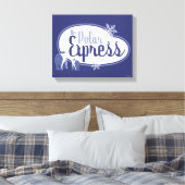 極地表現 | Polar Bearsレトロ図 キャンバスプリント (インサイチュ (寝室))