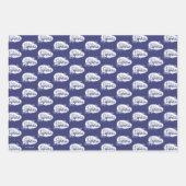 極地表現 | Polar Bearsレトロ図 ラッピングペーパーシート (正面3)