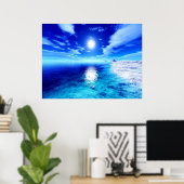 極夕日 ポスター (ホームオフィス)