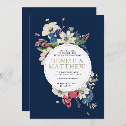 極夜の青を纏うエターナルコレクション 招待状 (正面/裏面)