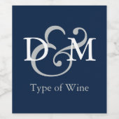 極夜ブルー ワインラベル (シングルラベル)