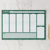 極大の週次To-Doリスト-リーフデザイン ペーパーパッド (インサイチュ)