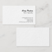 極太ブラシスクリプト白黒名刺 名刺 (正面/裏面)