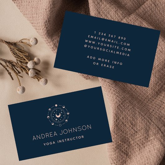 極小の月相の星の星占い 名刺