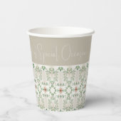 極小の花の柄 紙コップ (裏面)