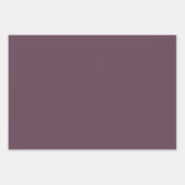 極小ナス紫無地の平野エレガント ラッピングペーパーシート (正面)