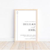 極小モダン主義の白黒バジェットサイン ポスター