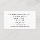極度でグランジなマッサージのセラピー 名刺 (裏面)