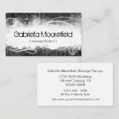 極度でグランジなマッサージのセラピー 名刺 (正面/裏面)