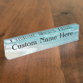 極度なくつろぎのビーチの眺めの海 デスクネームプレート (側面)