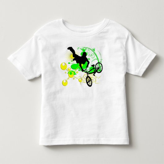 極度なサイクリング トドラーTシャツ (正面)