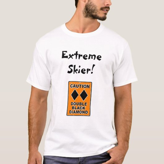 極度なスキーヤー! Tシャツ (正面)
