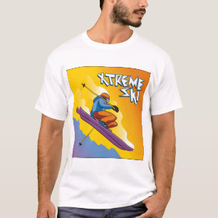 極度なスキーヤー Tシャツ