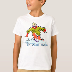 極度なスキー Tシャツ