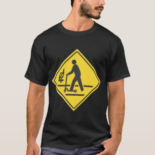 極度なスクーターの印のTシャツ(黒)でされる Tシャツ