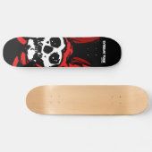 極度なパンクのウサギのスカルのスケートボード スケートボード (横)