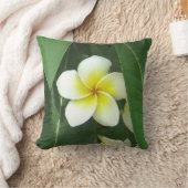 極度なプルメリア クッション (ブランケット)