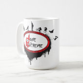 極度なマグでされる: ロゴ コーヒーマグカップ (正面左)