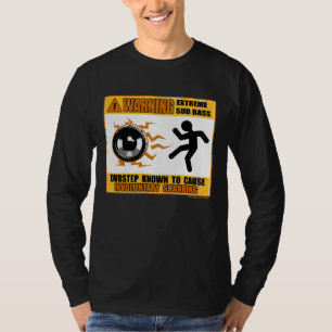 極度な低音を警告するDUBSTEP Tシャツ