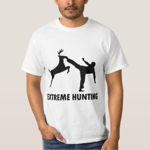 極度な狩りのシカの空手の蹴り Tシャツ