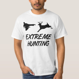 極度な狩りの空手の蹴りのシカ Tシャツ