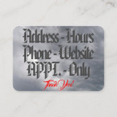 極度な車 名刺 (裏面)