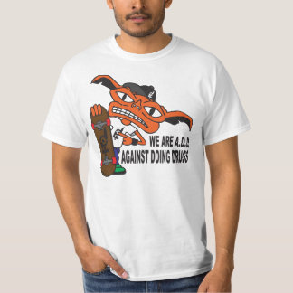 極度なTシャツA.D.D.でされる Tシャツ