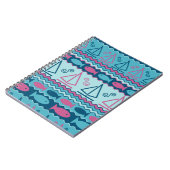 極度のおもしろいの魚およびヨットパターン ノートブック (左側)