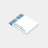 極度のおもしろいの魚及びヨットパターン|はあなたの名前を加えます ポストイット (アングル)